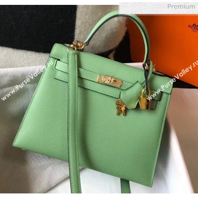 Hermes Kelly 28cm Top Handle Bag in Epsom Leather Green 2020 (FL-20052948)