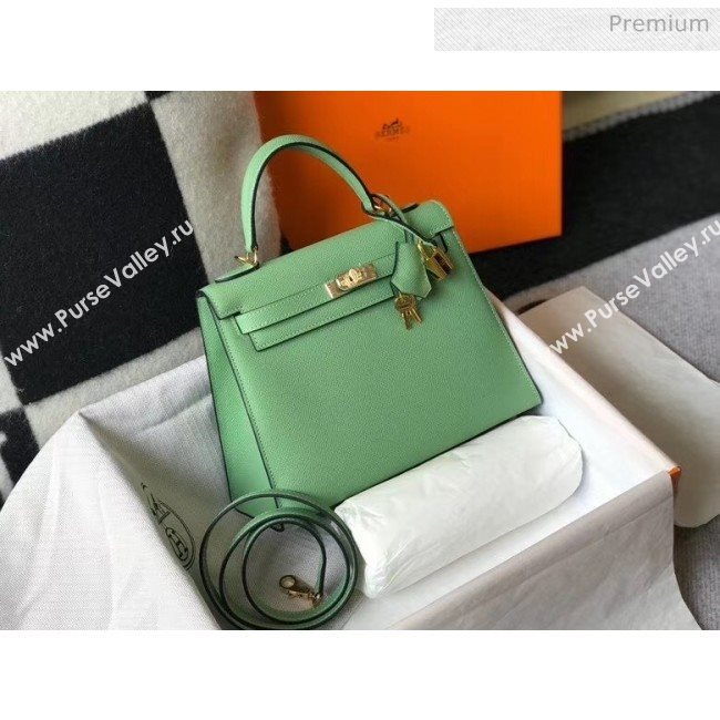 Hermes Kelly 28cm Top Handle Bag in Epsom Leather Green 2020 (FL-20052948)
