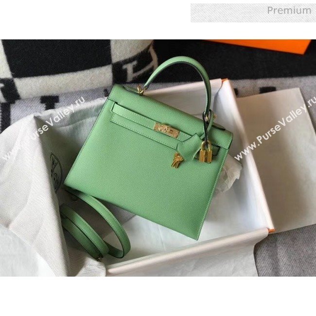 Hermes Kelly 28cm Top Handle Bag in Epsom Leather Green 2020 (FL-20052948)