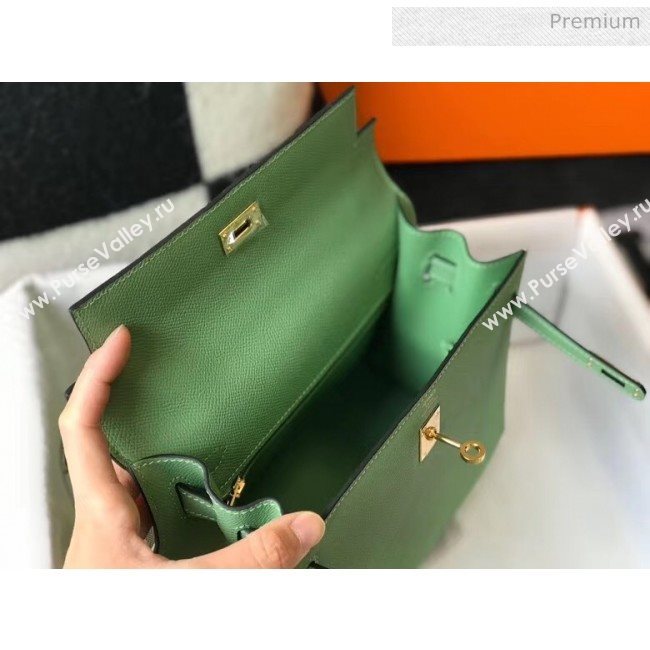 Hermes Kelly 28cm Top Handle Bag in Epsom Leather Green 2020 (FL-20052948)