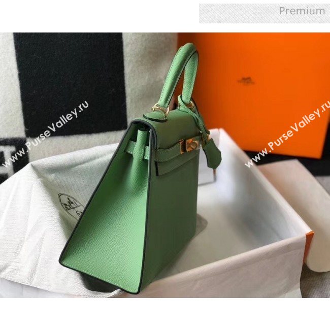 Hermes Kelly 25cm Top Handle Bag in Epsom Leather Green 2020 (FL-20052949)