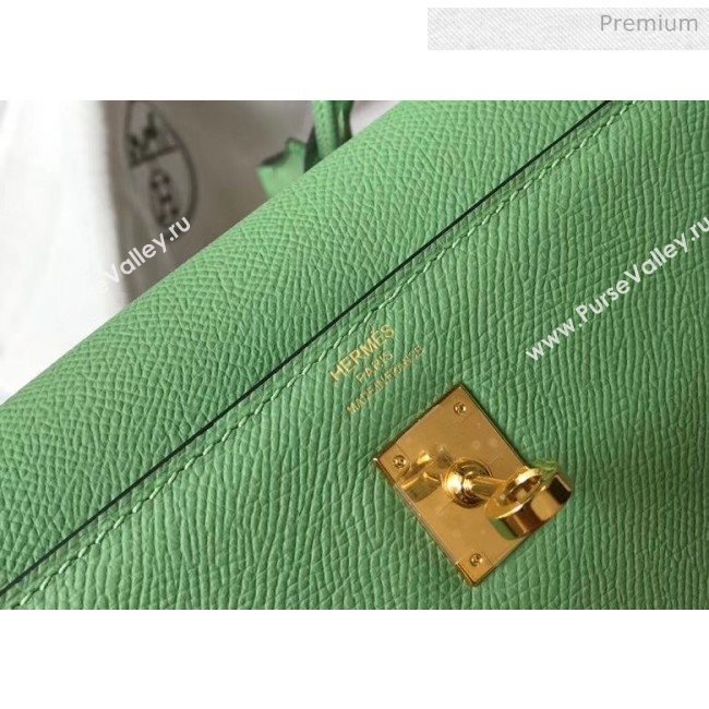 Hermes Kelly 25cm Top Handle Bag in Epsom Leather Green 2020 (FL-20052949)