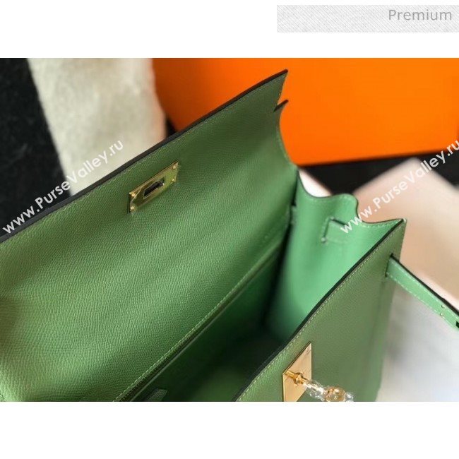 Hermes Kelly 25cm Top Handle Bag in Epsom Leather Green 2020 (FL-20052949)