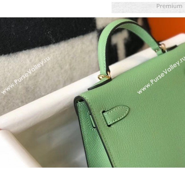 Hermes Mini Kelly II Handbag in Epsom Leather Green 2020 (FL-20052951)