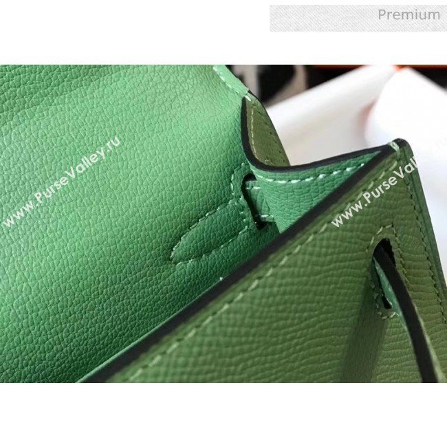 Hermes Mini Kelly II Handbag in Epsom Leather Green 2020 (FL-20052951)