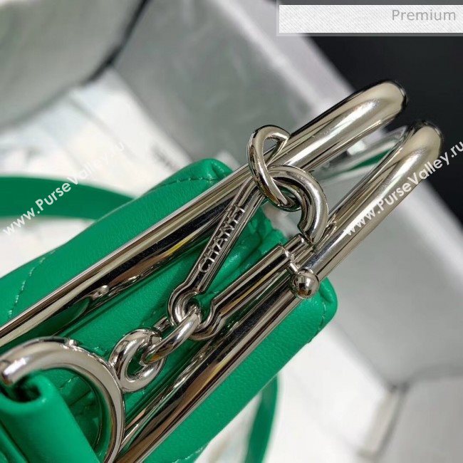 Chanel Lambskin & Silver-Tone Metal Clutch AS1732 Green 2020 (JY-20053019)