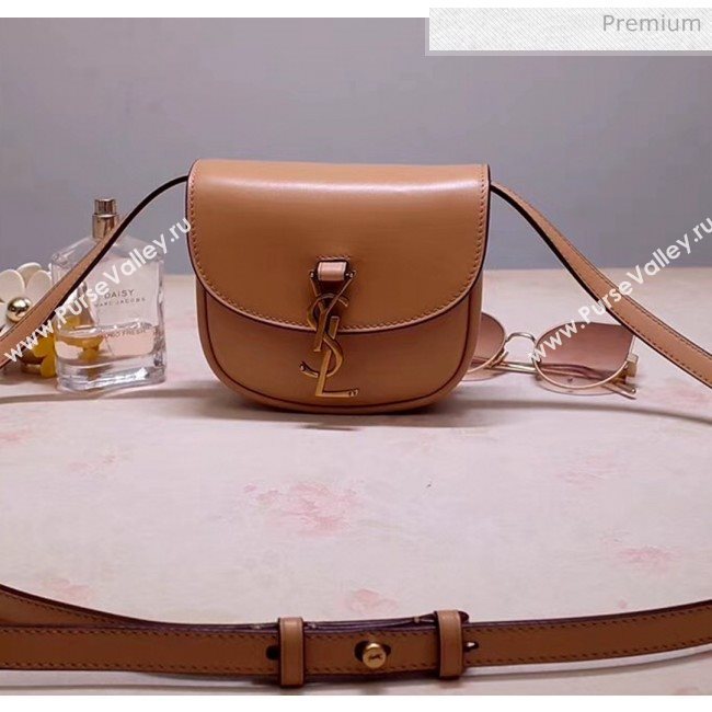 Saint Laurent KAIA Mini Satchel in Smooth Vintage Leather 623097 Brown 2020 (NA-20053027)