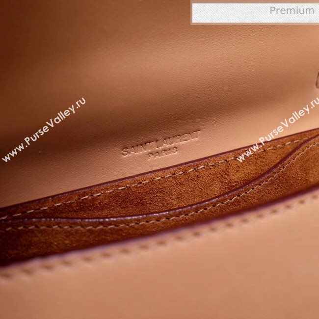 Saint Laurent KAIA Mini Satchel in Smooth Vintage Leather 623097 Brown 2020 (NA-20053027)