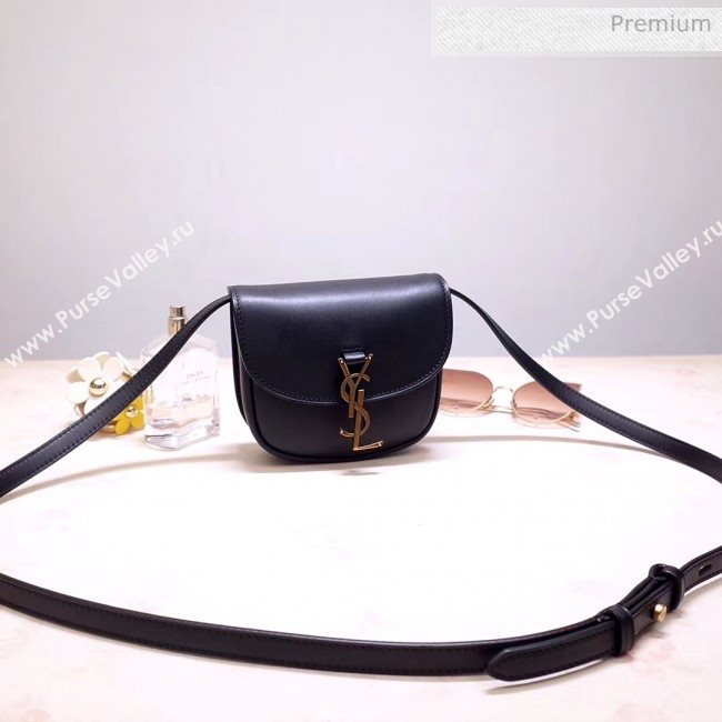 Saint Laurent KAIA Mini Satchel in Smooth Vintage Leather 623097 Black 2020 (NA-20053029)