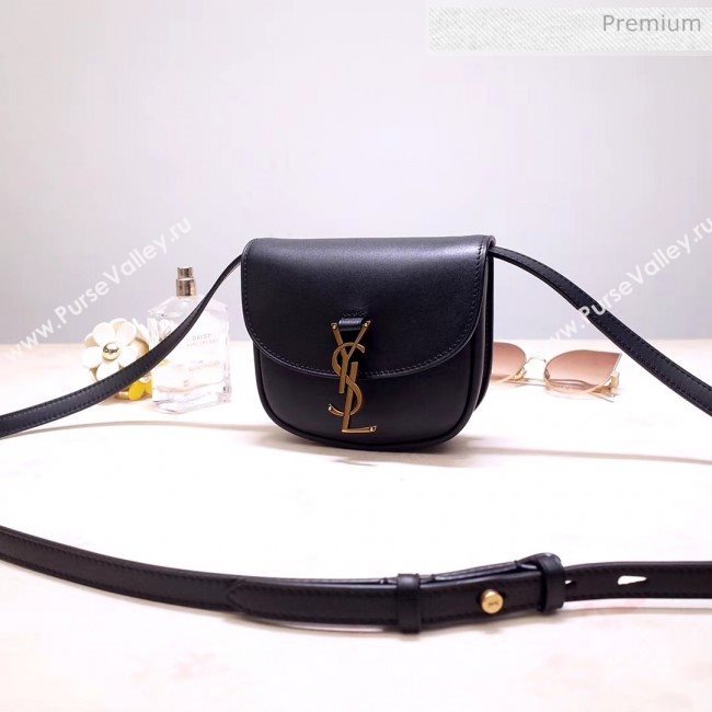 Saint Laurent KAIA Mini Satchel in Smooth Vintage Leather 623097 Black 2020 (NA-20053029)