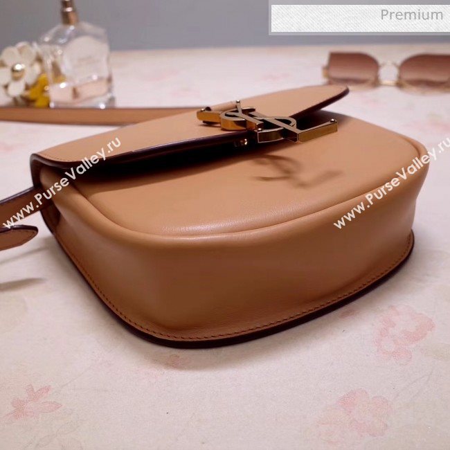 Saint Laurent KAIA Small Satchel in Smooth Vintage Leather 619740 Brown 2020 (NA-20053028)