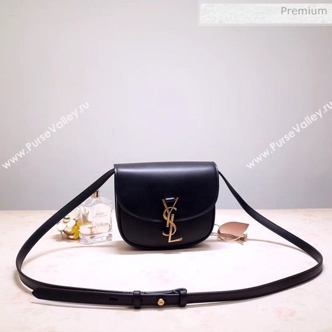 Saint Laurent KAIA Small Satchel in Smooth Vintage Leather 619740 Black 2020 (NA-20053030)