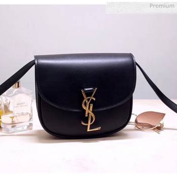 Saint Laurent KAIA Small Satchel in Smooth Vintage Leather 619740 Black 2020 (NA-20053030)