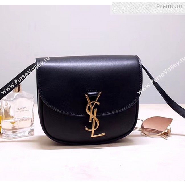 Saint Laurent KAIA Small Satchel in Smooth Vintage Leather 619740 Black 2020 (NA-20053030)