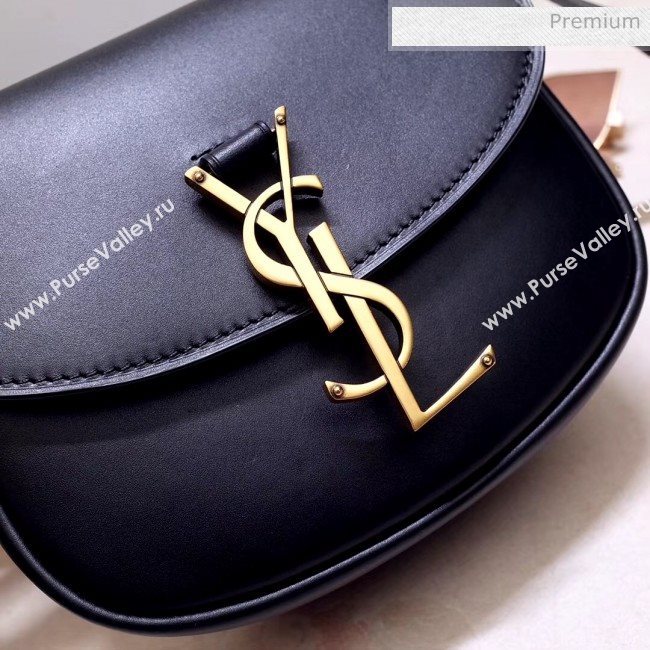 Saint Laurent KAIA Small Satchel in Smooth Vintage Leather 619740 Black 2020 (NA-20053030)