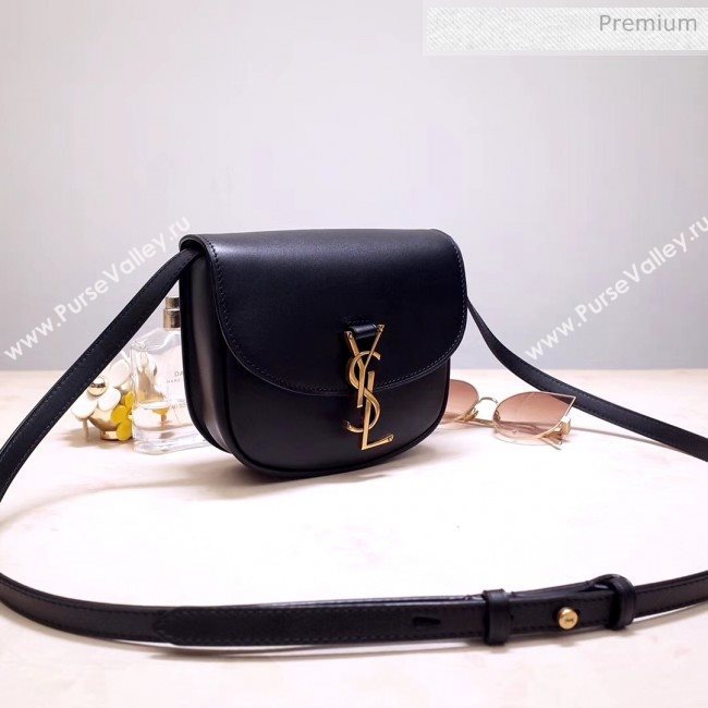 Saint Laurent KAIA Small Satchel in Smooth Vintage Leather 619740 Black 2020 (NA-20053030)