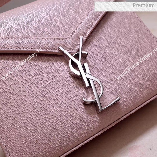 Saint Laurent CASSANDRA Mini Top Handle bag in Grain Leather 602716 Light Pink 2020 (NA-20053032)