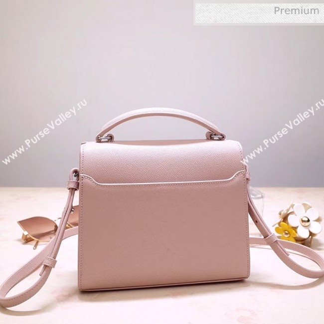 Saint Laurent CASSANDRA Mini Top Handle bag in Grain Leather 602716 Light Pink 2020 (NA-20053032)