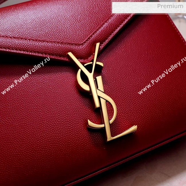Saint Laurent CASSANDRA Mini Top Handle bag in Grain Leather 602716 Red 2020 (NA-20053033)