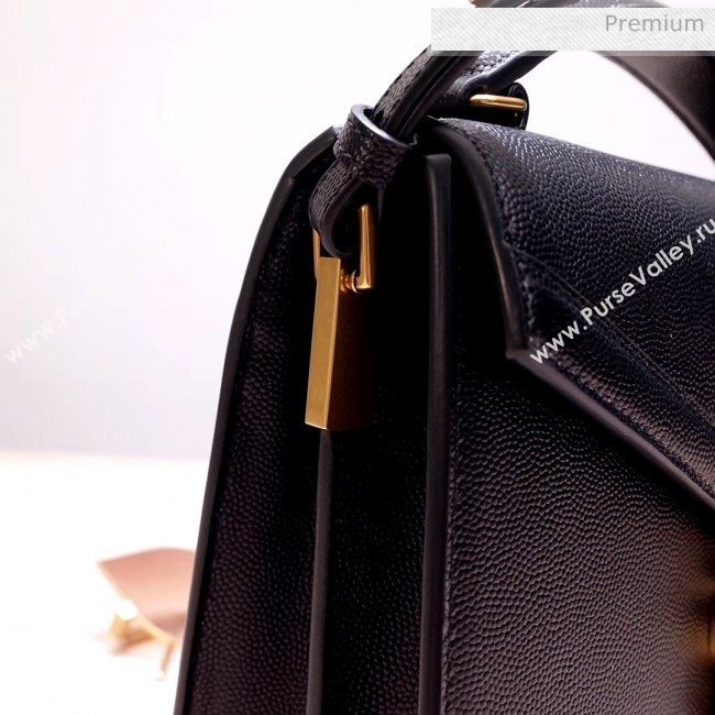 Saint Laurent CASSANDRA Mini Top Handle bag in Grain Leather 602716 Black 2020 (NA-20053034)
