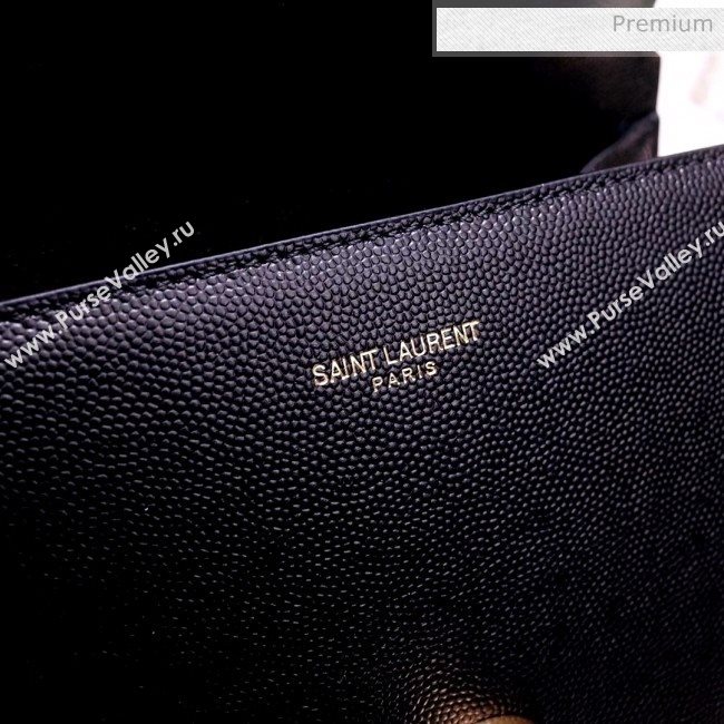 Saint Laurent CASSANDRA Mini Top Handle bag in Grain Leather 602716 Black 2020 (NA-20053034)