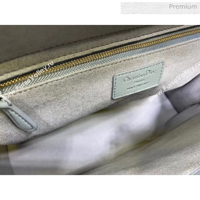 Dior Cannage Calfskin Large Lady Dior Bag Grey 2020 (XXG-20052728)