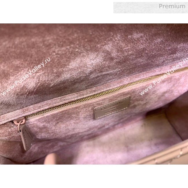 Dior Cannage Calfskin Large Lady Dior Bag Apricot 2020 (XXG-20052729)