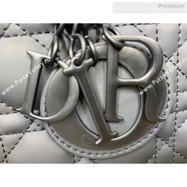 Dior Cannage Calfskin Large Lady Dior Bag Black 2020 (XXG-20052730)