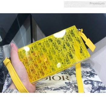 Dior Oblique Transparency PMMA Box Clutch Shoulder Bag Yellow 2020 (XXG-20052732)