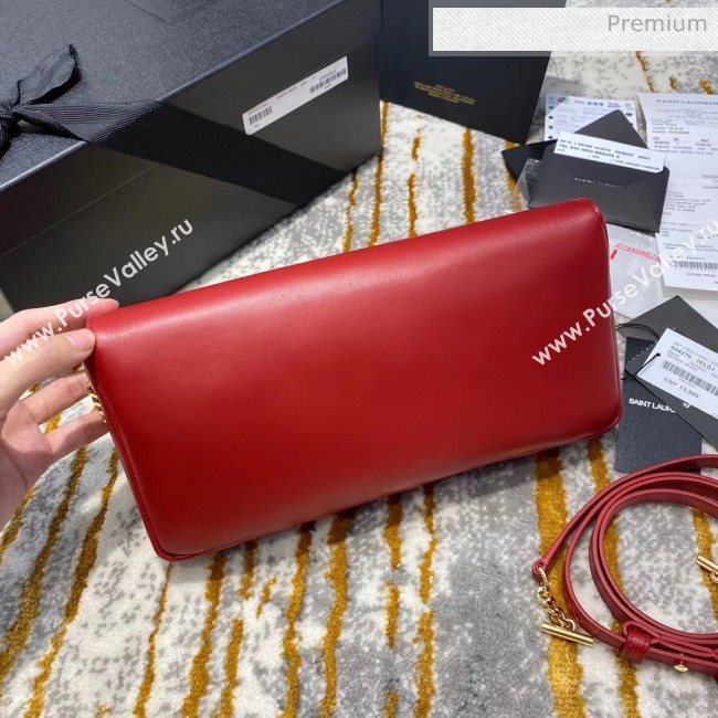 Saint Laurent Smooth Leather Kate 99 Tassels Shoulder Bag 604276 Red 2020（Top Quality） (JD-20052736)