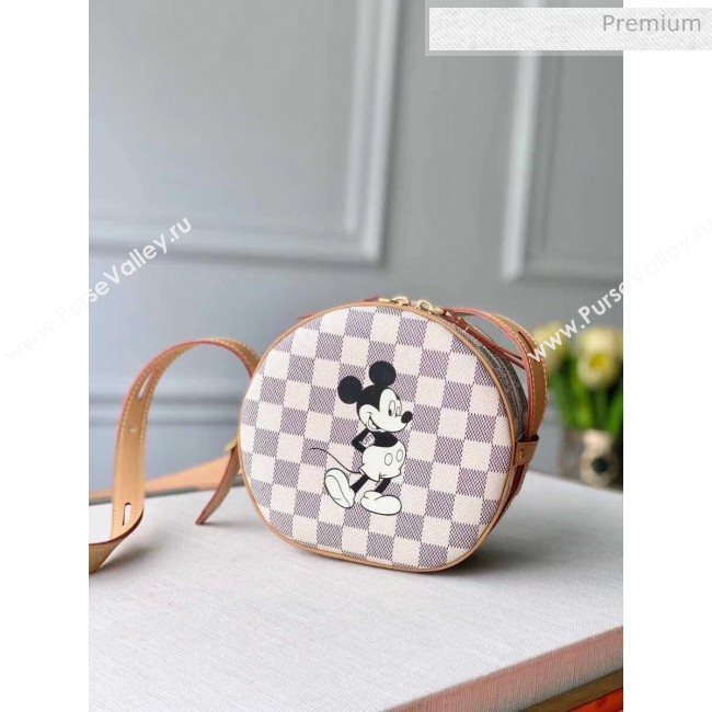 Louis Vuitton Boite Chapeau Souple PM Bag N40333 Damier Azur Canvas Disney 2020 (K-20060242)