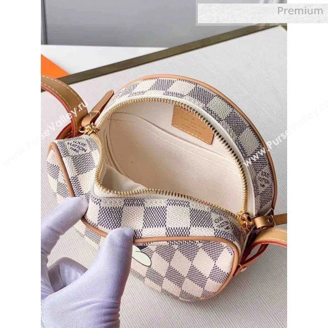 Louis Vuitton Boite Chapeau Souple PM Bag N40333 Damier Azur Canvas Disney 2020 (K-20060242)