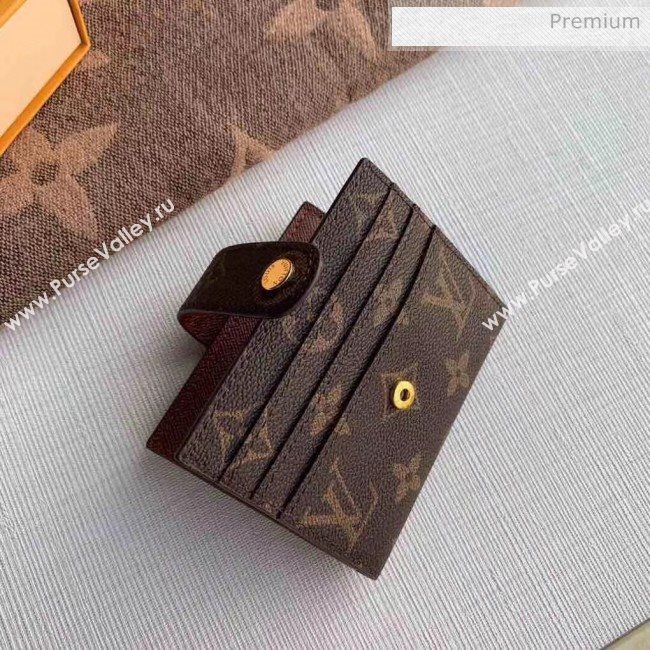 Louis Vuitton Monogram Canvas Victorinem Card Holder M66533 Brown 2020 (K-20060301)