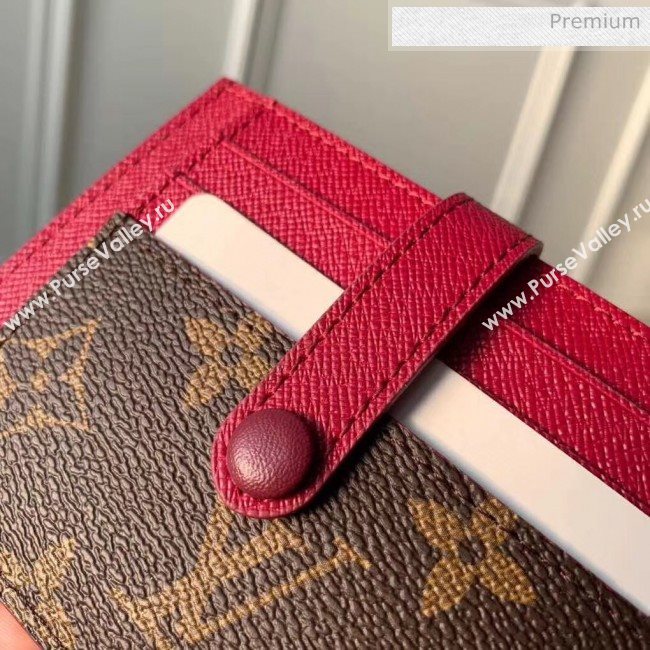 Louis Vuitton Monogram Canvas Monogran Card Holder M61730 Red 2020 (K-20060308)