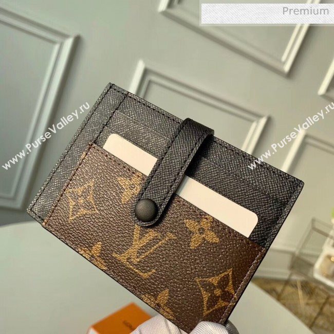 Louis Vuitton Monogram Canvas Monogran Card Holder M61730 Black 2020 (K-20060307)