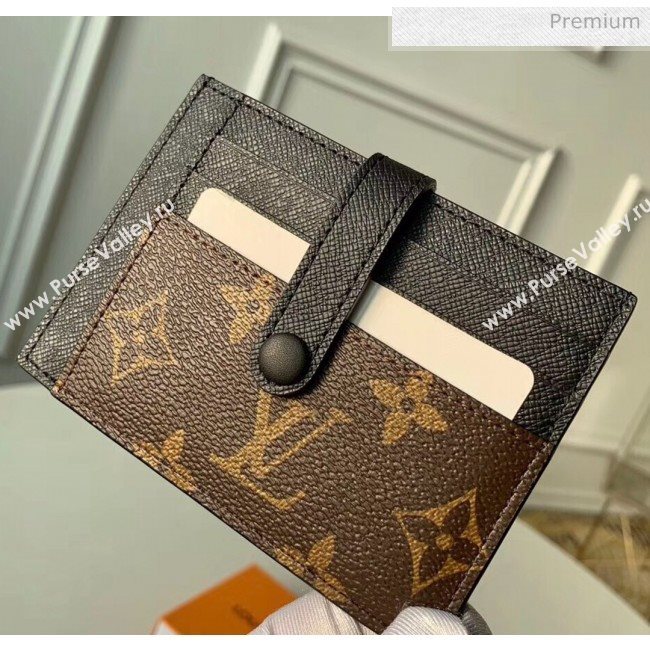 Louis Vuitton Monogram Canvas Monogran Card Holder M61730 Black 2020 (K-20060307)