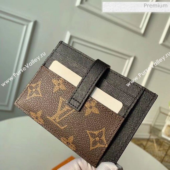 Louis Vuitton Monogram Canvas Monogran Card Holder M61730 Black 2020 (K-20060307)