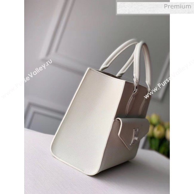 Louis Vuitton Lockme Tote PM Bag in Grainy Calfskin M55817 White 2020 (K-20060310)