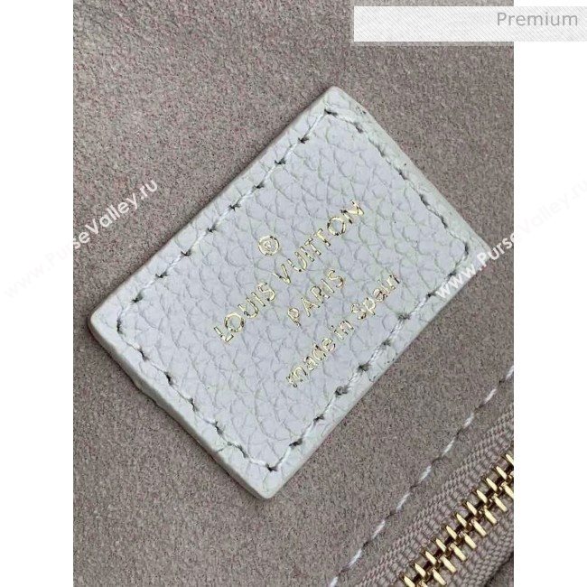 Louis Vuitton Lockme Tote MM Bag in Grainy Calfskin M55846 White 2020 (K-20060313)