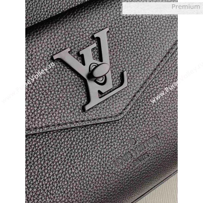 Louis Vuitton Lockme Tote PM Bag in Grainy Calfskin M55845 Black 2020 (K-20060311)