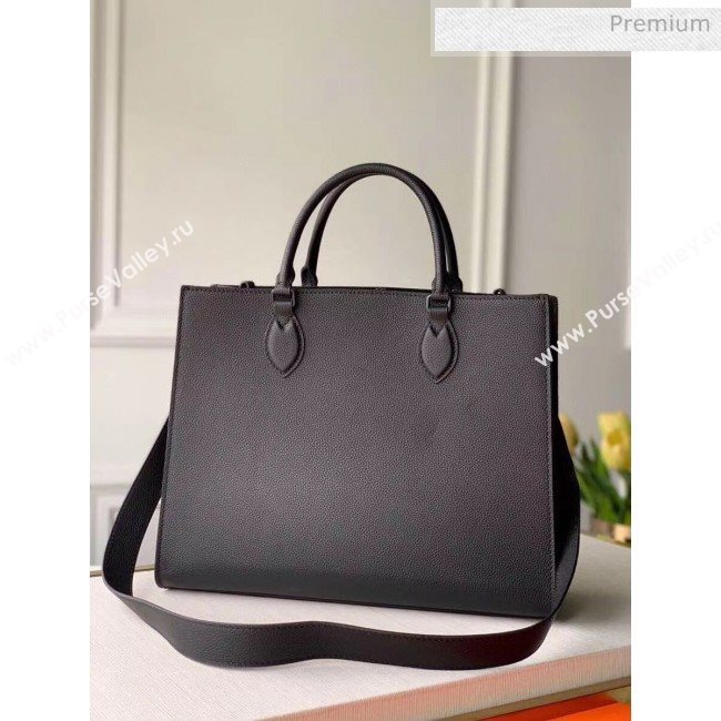 Louis Vuitton Lockme Tote MM Bag in Grainy Calfskin M55846 Black 2020 (K-20060314)