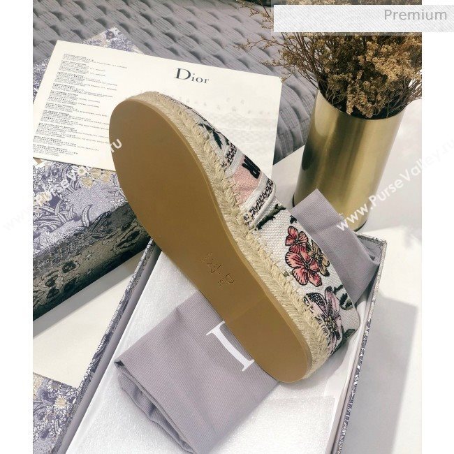 Dior Granville Espadrilles in Flower Embroidered Cotton 2020  (JC-20060416)