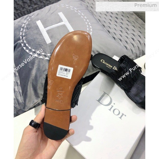 Dior Wave Sandal in Braided Lambskin Black 2020 (JC-20060417)