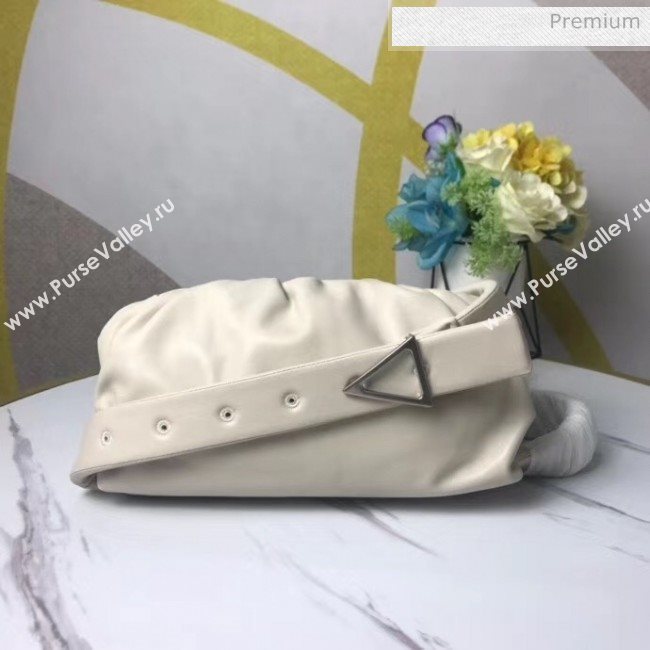 Bottega Veneta Nappa Leather The Body Pouch White 2020 (MS-20060441)