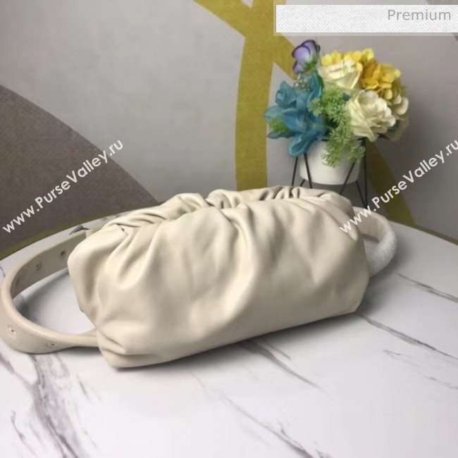 Bottega Veneta Nappa Leather The Body Pouch White 2020 (MS-20060441)