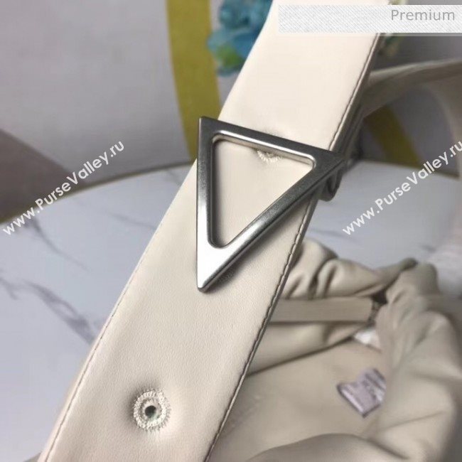 Bottega Veneta Nappa Leather The Body Pouch White 2020 (MS-20060441)