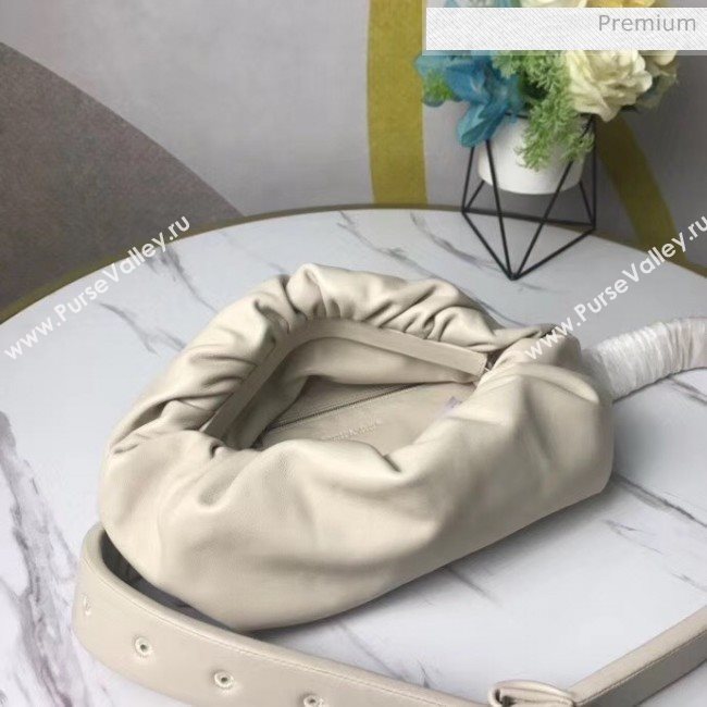 Bottega Veneta Nappa Leather The Body Pouch White 2020 (MS-20060441)