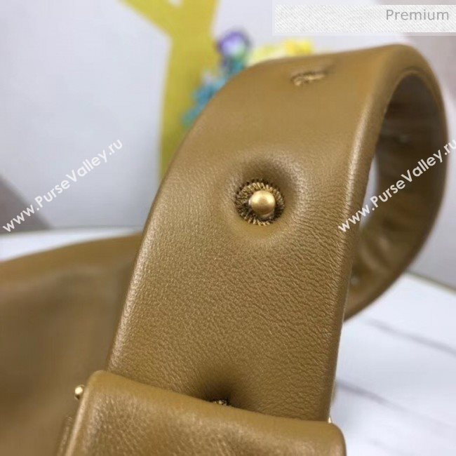 Bottega Veneta Nappa Leather The Body Pouch Mustard 2020 (MS-20060442)