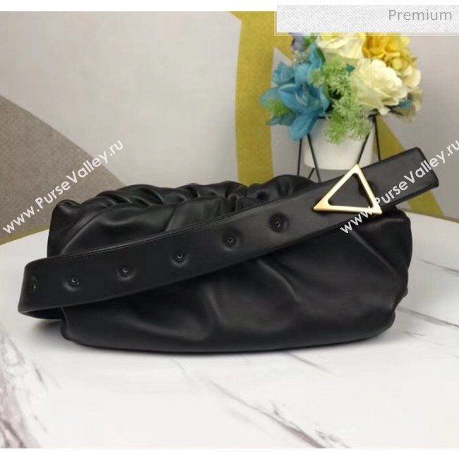 Bottega Veneta Nappa Leather The Body Pouch Black 2020 (MS-20060443)