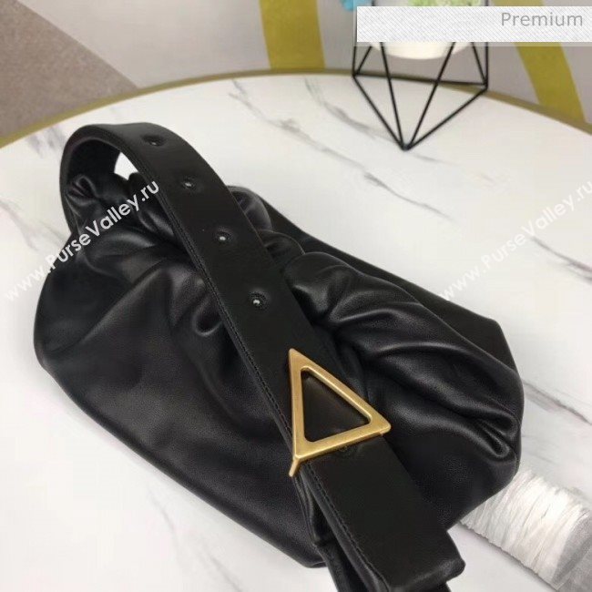 Bottega Veneta Nappa Leather The Body Pouch Black 2020 (MS-20060443)